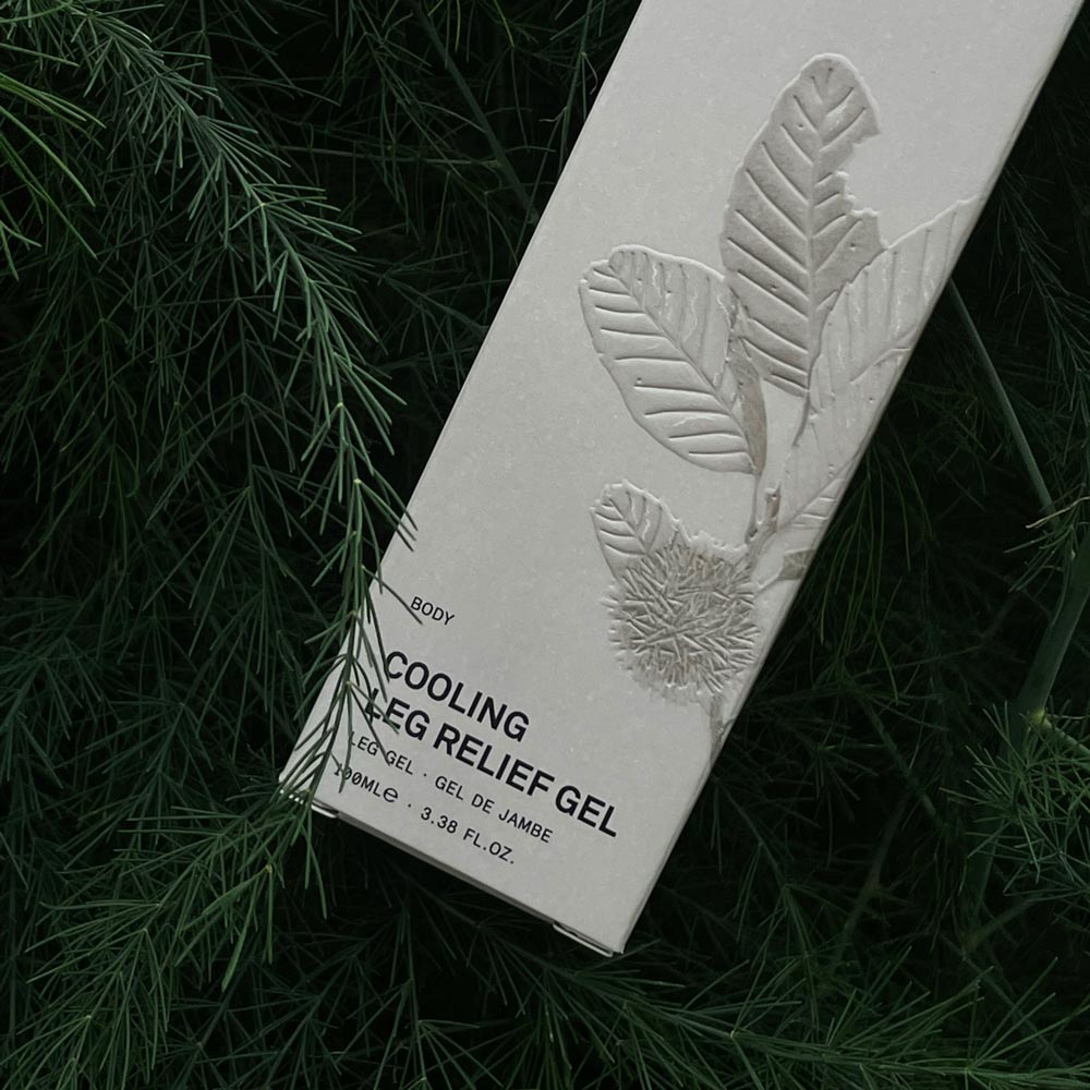 Cooling leg relief gel