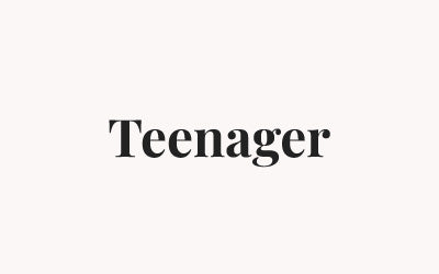 Teenager Behandling